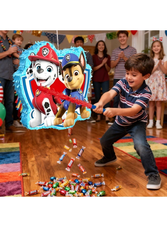 ILovhaprty PAW Patrol Pinata, PAW Patrol Chase and Marshall Designs Party Pinata Bundle - Large Rescue Pup Pinata, Adventure Bay Party Game Decorations Party Stick etc PAW Patrol Pinata Birthday Party Supplies - Image 5